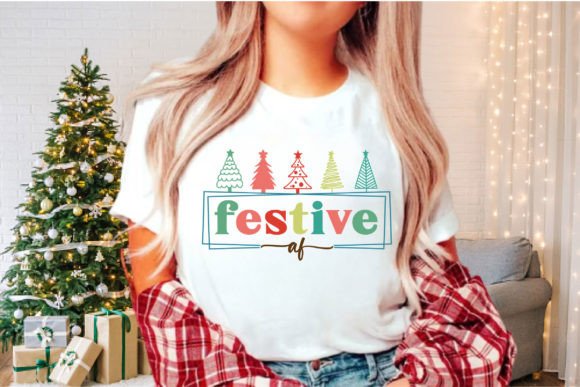 Festive Af Funny Christmas Tree SVG Graphics and Crafts Review