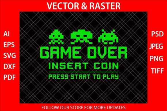 Game over Insert Coin Funny T-Shirt SVG: A Designer's Review