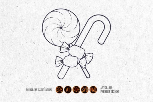 Silhouette Funny Sweet Candy Svg for Graphics and Crafts